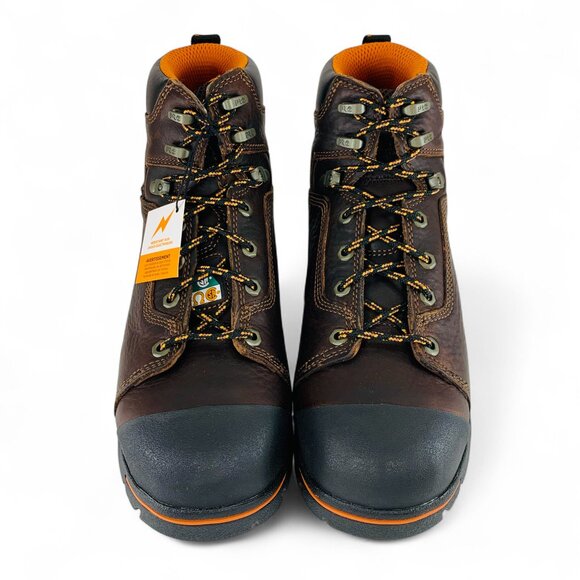 Timberland PRO Endurance 6" Steel Safety Toe Men's Brown Work Boots TB052562214 - Picture 4 of 13